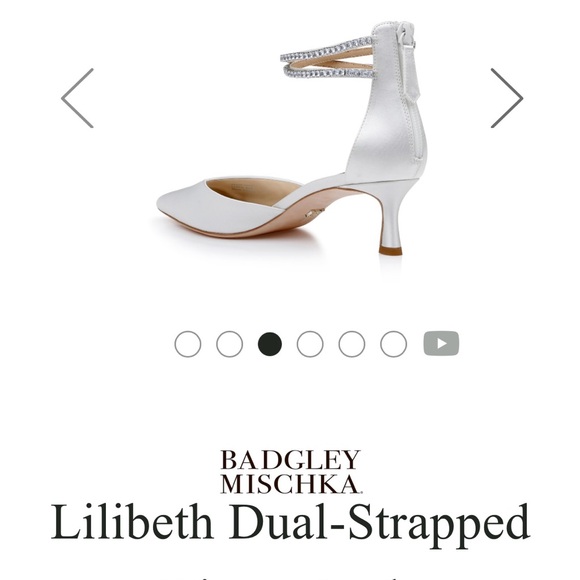 Badgley Mischka Lilibeth Dual Strapped Kitten Keel. Brand New with Box - Picture 5 of 6